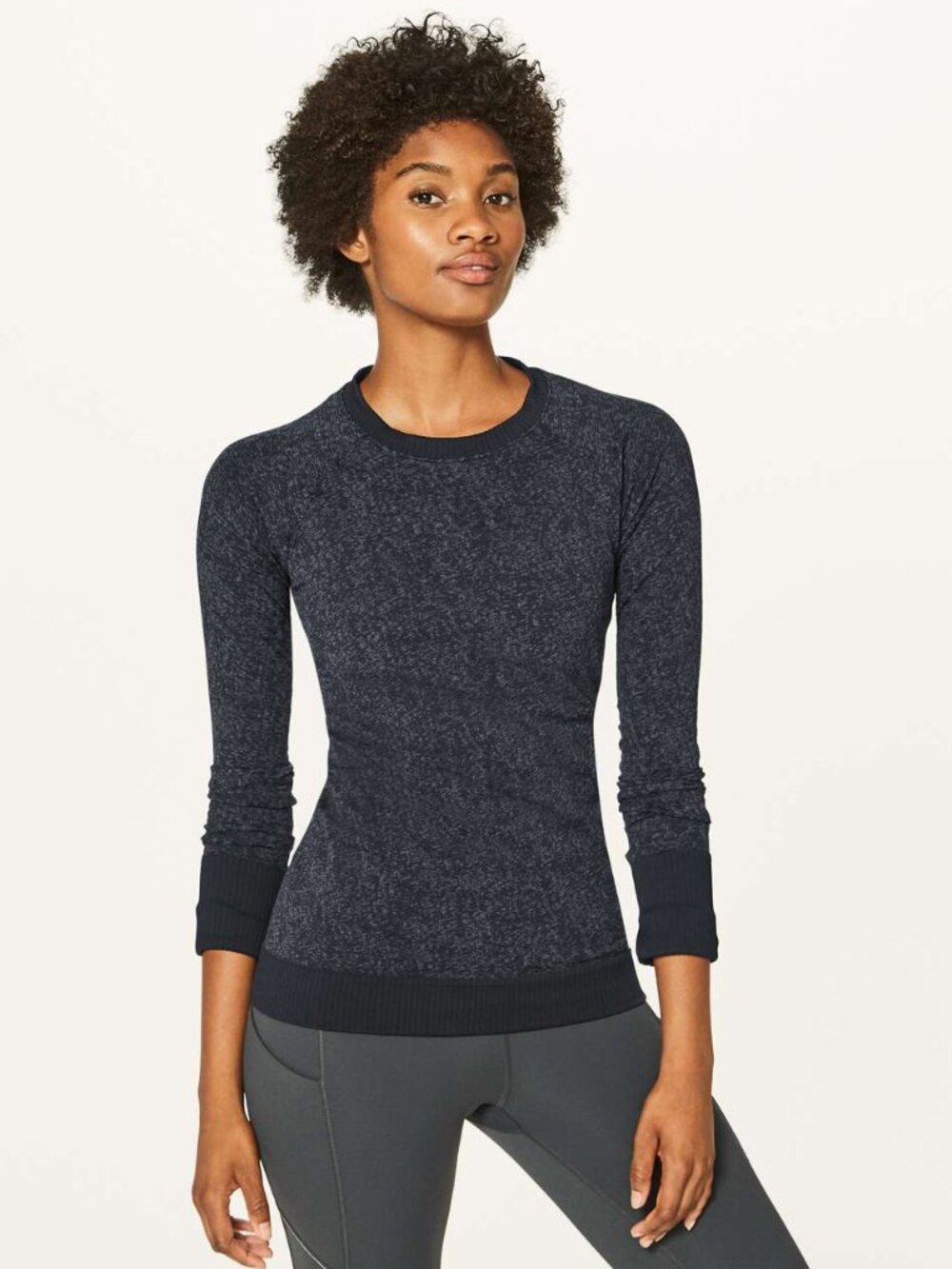 Lululemon Women's Rest Less Pullover - Black/Grey Cast